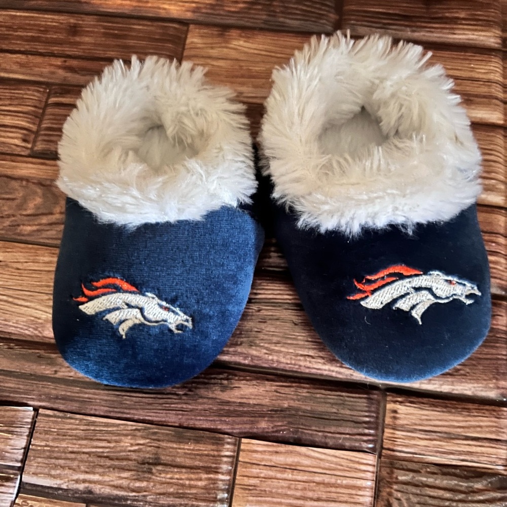 Denver Broncos Baby Slippers